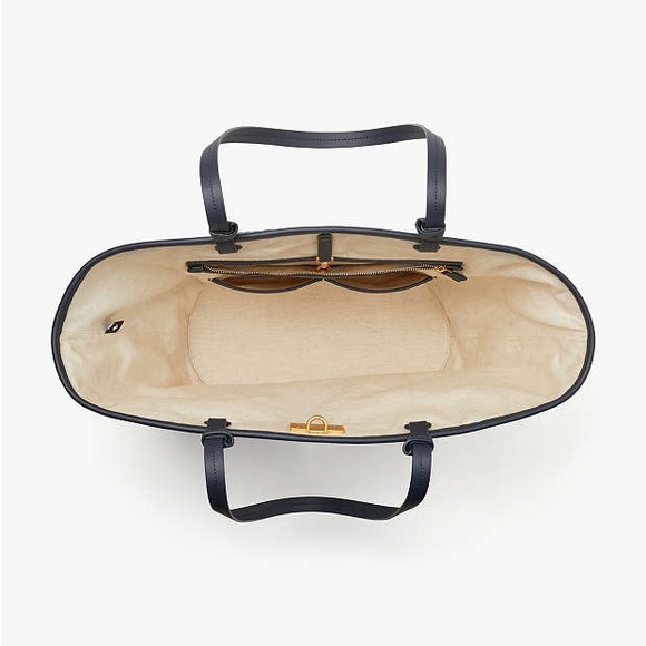 NWT! $378 kate spade Shore Thing Dragonfly Embellished Striped Straw Large Tote - Picture 5 of 17